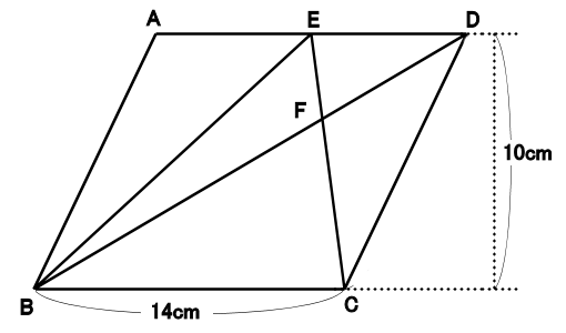 平行四辺形の中の三角形