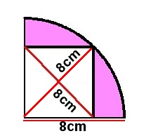 扇形と正方形